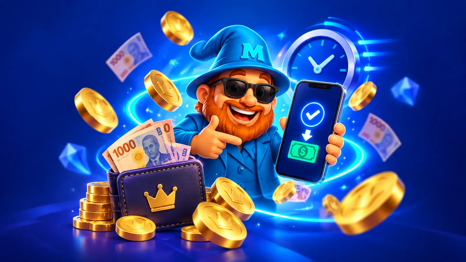 Kasjer Magic365 z sekcją wypłat w pesos argentyńskich